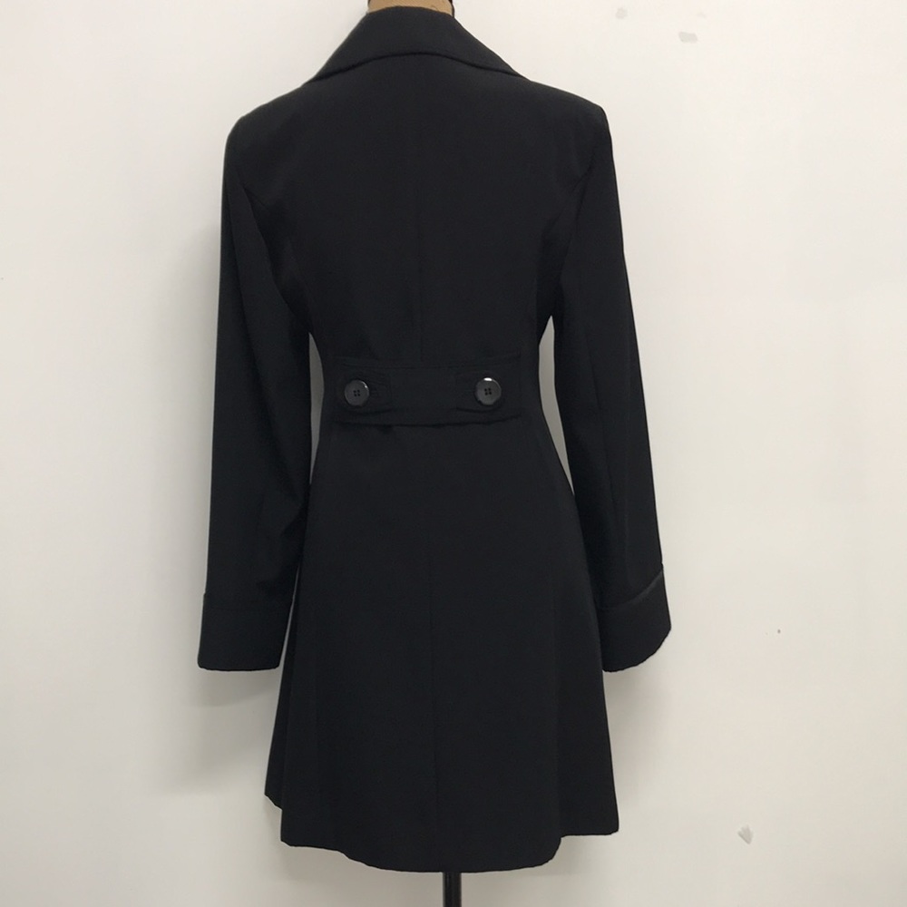 Anne Klein Black Spring Statement Jacket Pea Coat… - image 3